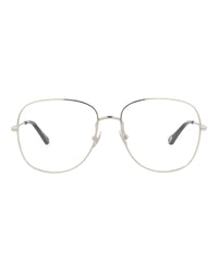 Chloé Womens Aviator Silver Silver Transparent Fashion Designer Eyewear