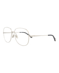 Chloé Womens Aviator Silver Silver Transparent Fashion Designer Eyewear