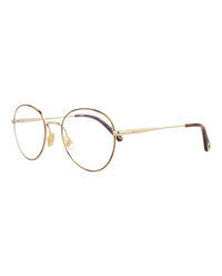 Chloé Chloé Womens Round/Oval Havana Gold Transparent Fashion Designer Eyewear
