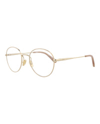 Chloé Chloé Womens Round/Oval Nude Gold Transparent Fashion Designer Eyewear
