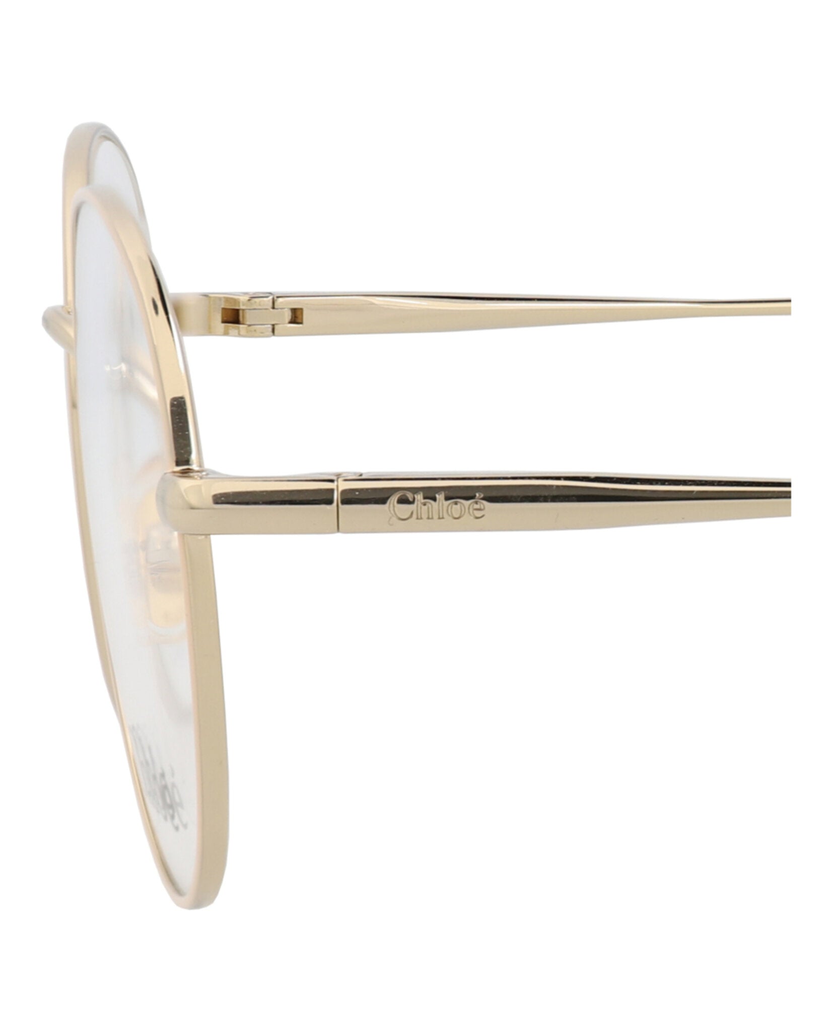 Chloé Chloé Womens Round/Oval Nude Gold Transparent Fashion Designer Eyewear