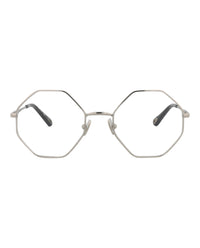 Chloé Womens Square/Rectangle Silver Silver Transparent Fashion Designer Eyewear Silver Silver Transparent
