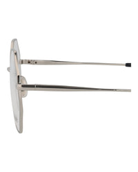 Chloé Womens Square/Rectangle Silver Silver Transparent Fashion Designer Eyewear
