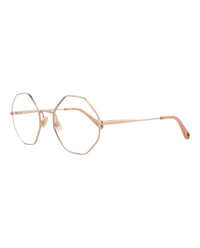 Chloé Chloé Womens Square/Rectangle Gold Gold Transparent Fashion Designer Eyewear