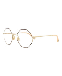 Chloé Chloé Womens Square/Rectangle Burgundy Gold Transparent Fashion Designer Eyewear