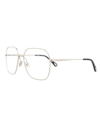 Chloé Womens Square/Rectangle Silver Silver Transparent Fashion Designer Eyewear