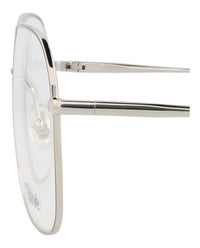 Chloé Womens Square/Rectangle Silver Silver Transparent Fashion Designer Eyewear