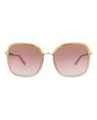 Chloé Chloé Womens Square/Rectangle Yellow Yellow Orange Fashion Designer Eyewear