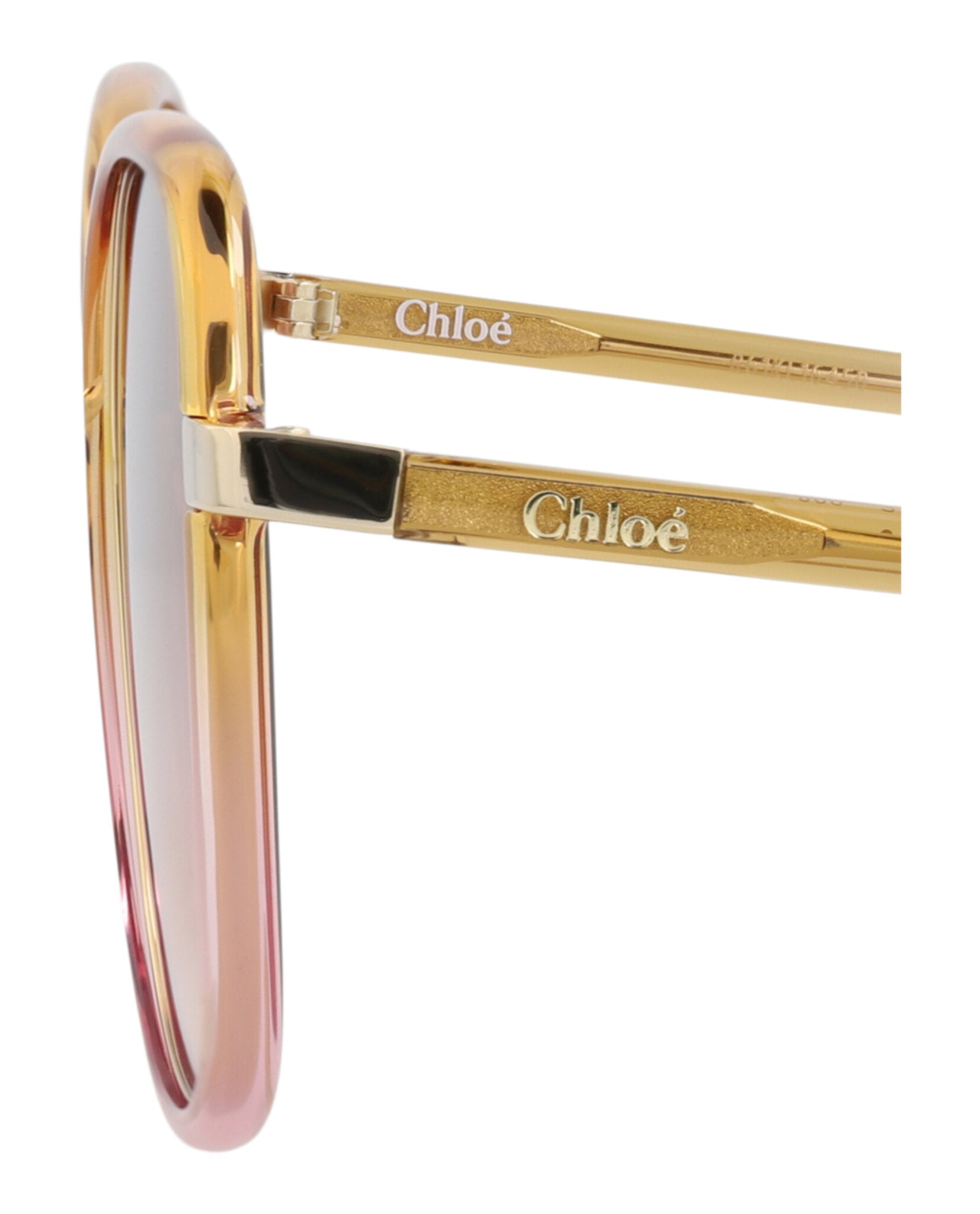 Chloé Chloé Womens Square/Rectangle Yellow Yellow Orange Fashion Designer Eyewear