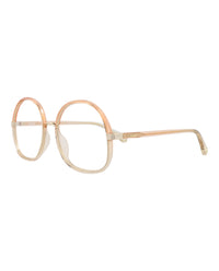 Chloé Womens Round/Oval Orange Orange Transparent Fashion Designer Eyewear