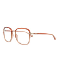 Chloé Chloé Womens Square/Rectangle Orange Orange Transparent Fashion Designer Eyewear