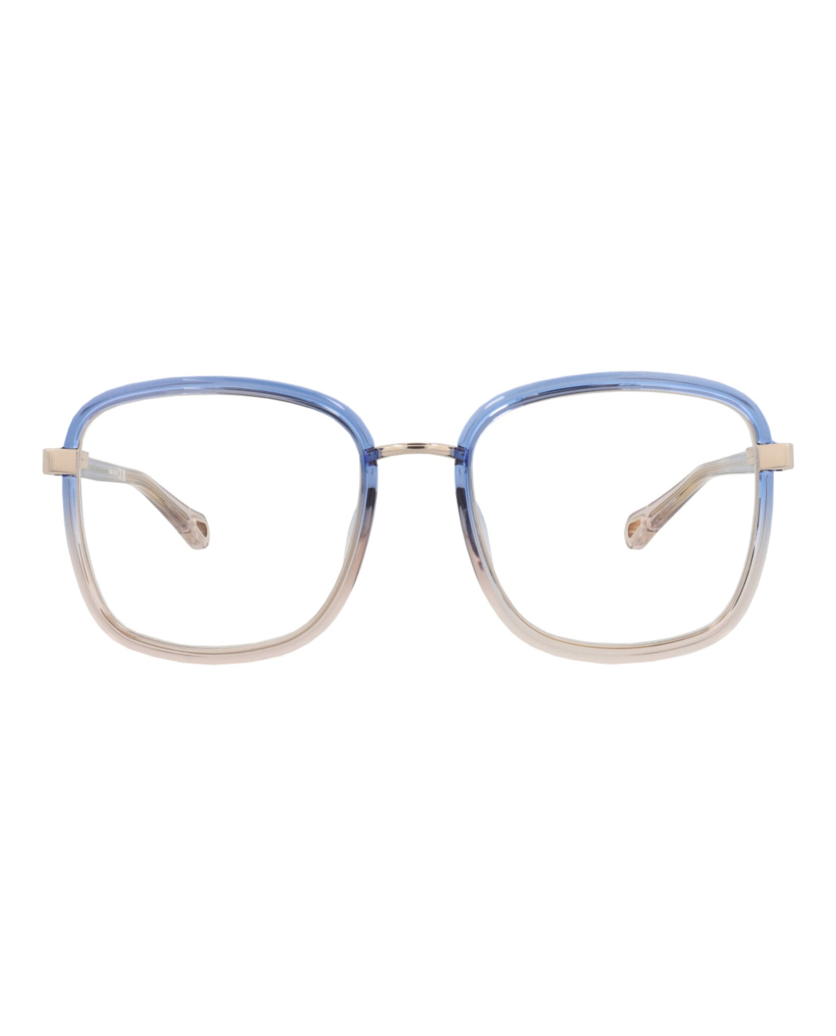 Chloé Chloé Womens Square/Rectangle Blue Blue Transparent Fashion Designer Eyewear