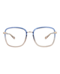Chloé Chloé Womens Square/Rectangle Blue Blue Transparent Fashion Designer Eyewear