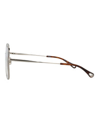 Chloé Womens Square/Rectangle Silver Silver Transparent Fashion Designer Eyewear