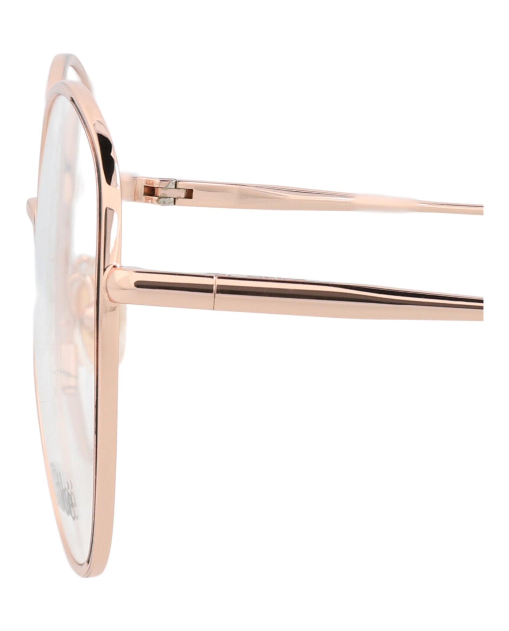 Chloé Womens Round/Oval Gold Gold Transparent Fashion Designer Eyewear