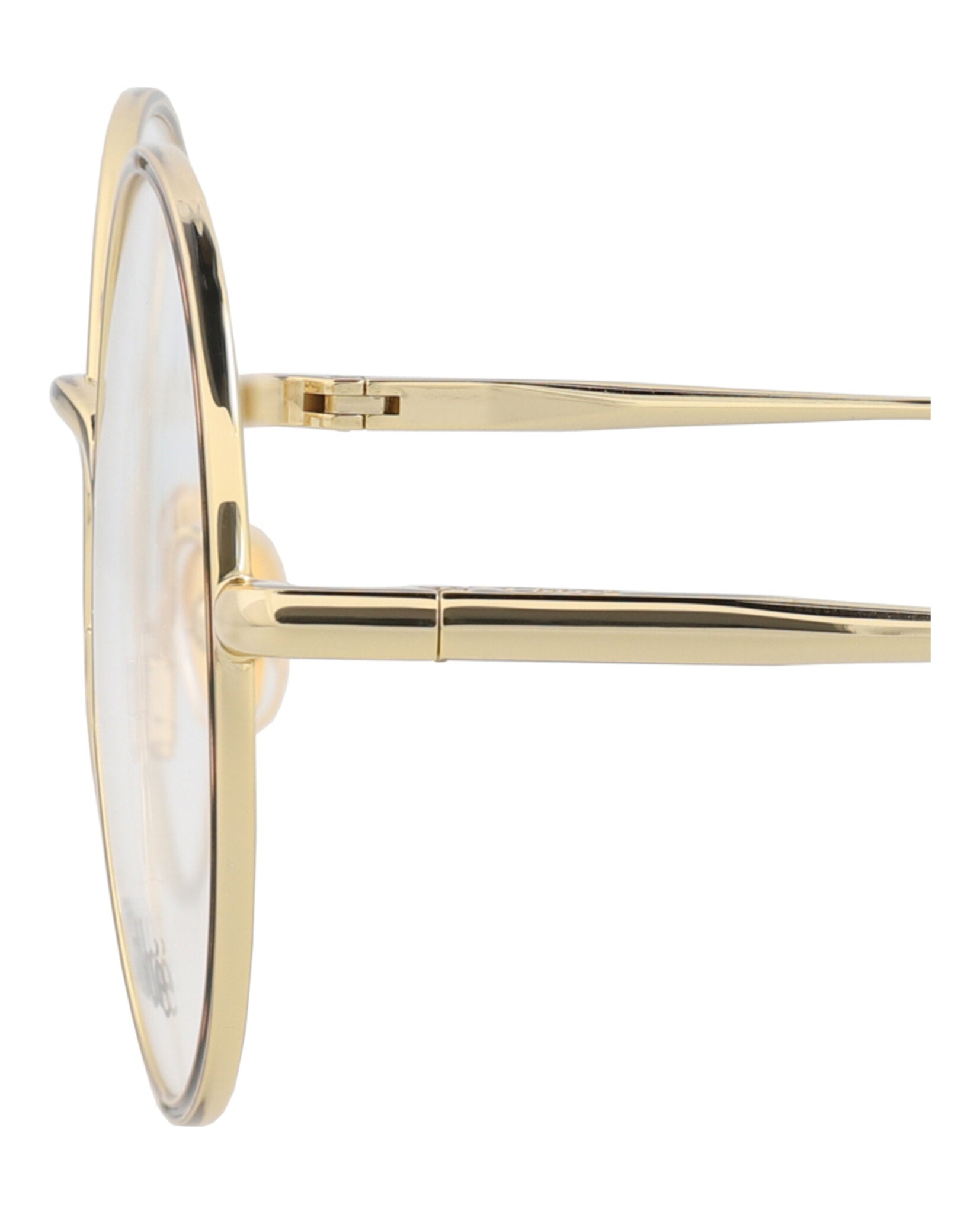 Chloé Womens Round/Oval Gold Gold Transparent Fashion Designer Eyewear