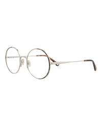 Chloé Womens Round/Oval Silver Silver Transparent Fashion Designer Eyewear