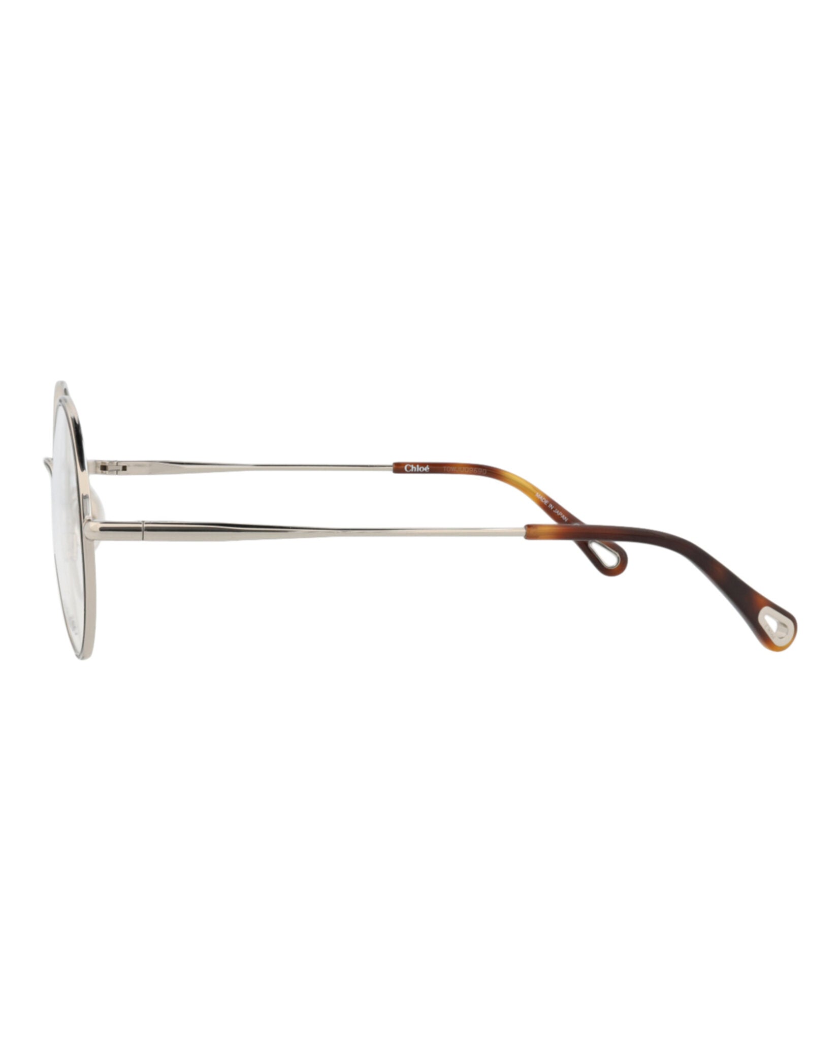 Chloé Womens Round/Oval Silver Silver Transparent Fashion Designer Eyewear