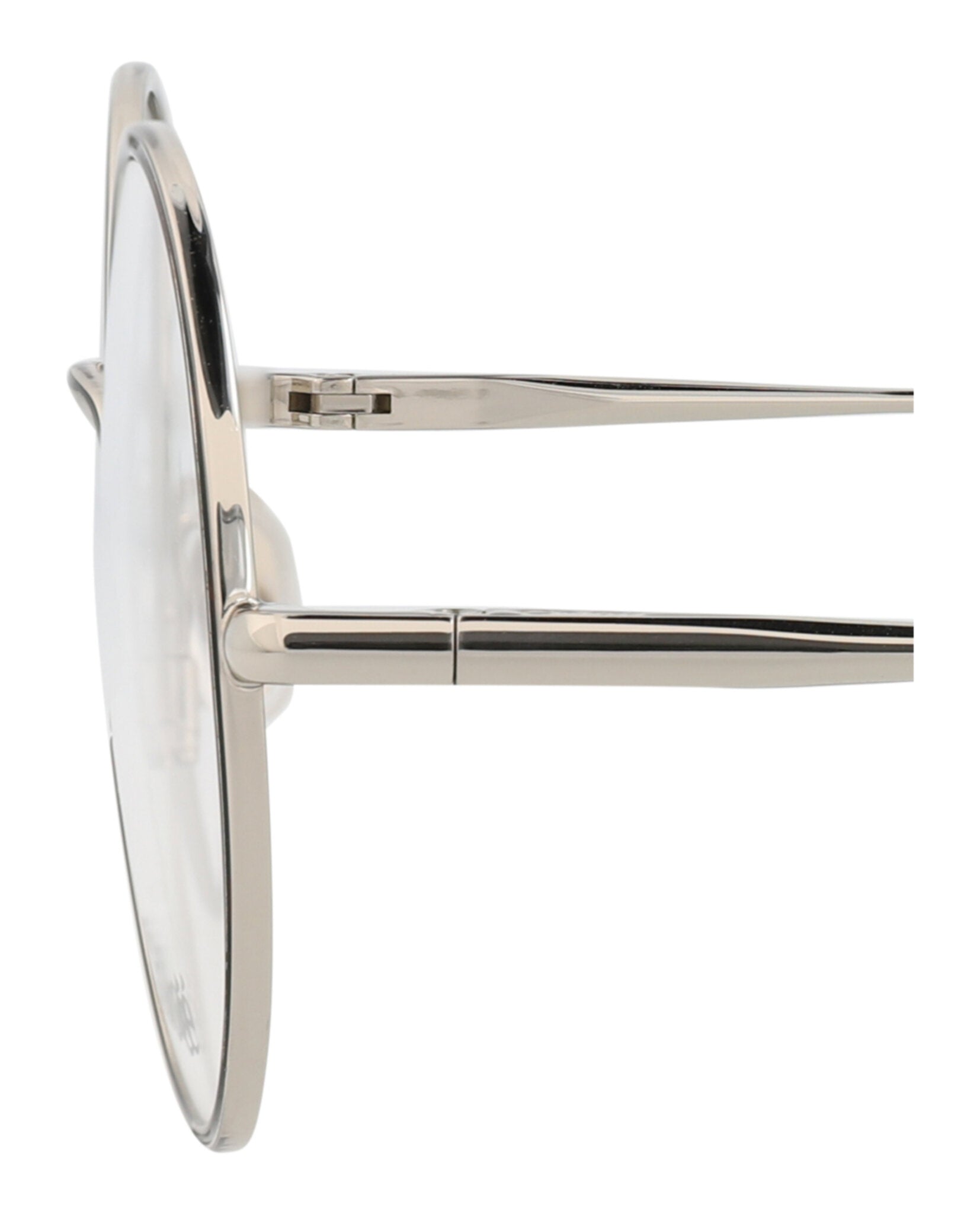 Chloé Womens Round/Oval Silver Silver Transparent Fashion Designer Eyewear