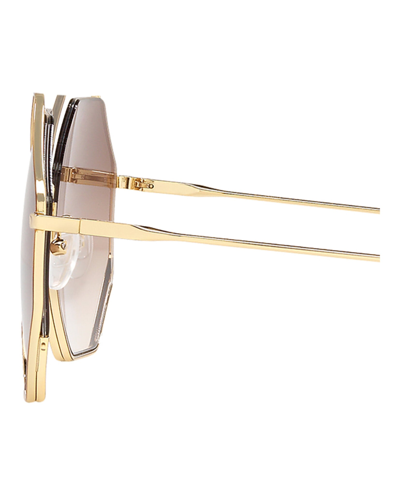 Chloé Womens Square/Rectangle Havana Gold Brown Fashion Designer Eyewear