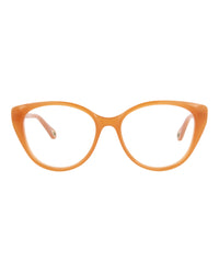 Chloé Womens Cat Eye Orange Orange Transparent Fashion Designer Eyewear