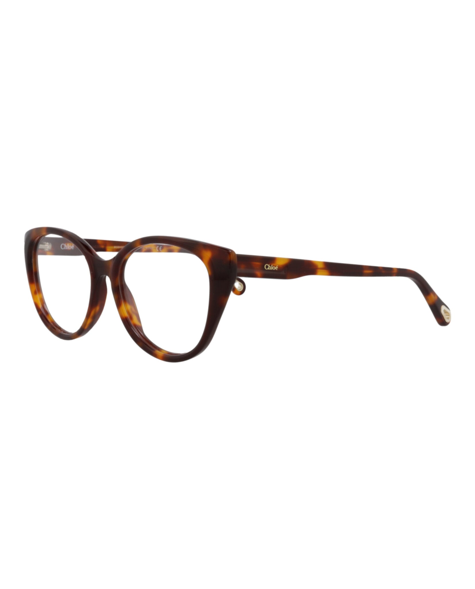 Chloé Chloé Womens Cat Eye Havana Havana Transparent Fashion Designer Eyewear