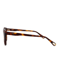 Chloé Chloé Womens Cat Eye Havana Havana Transparent Fashion Designer Eyewear