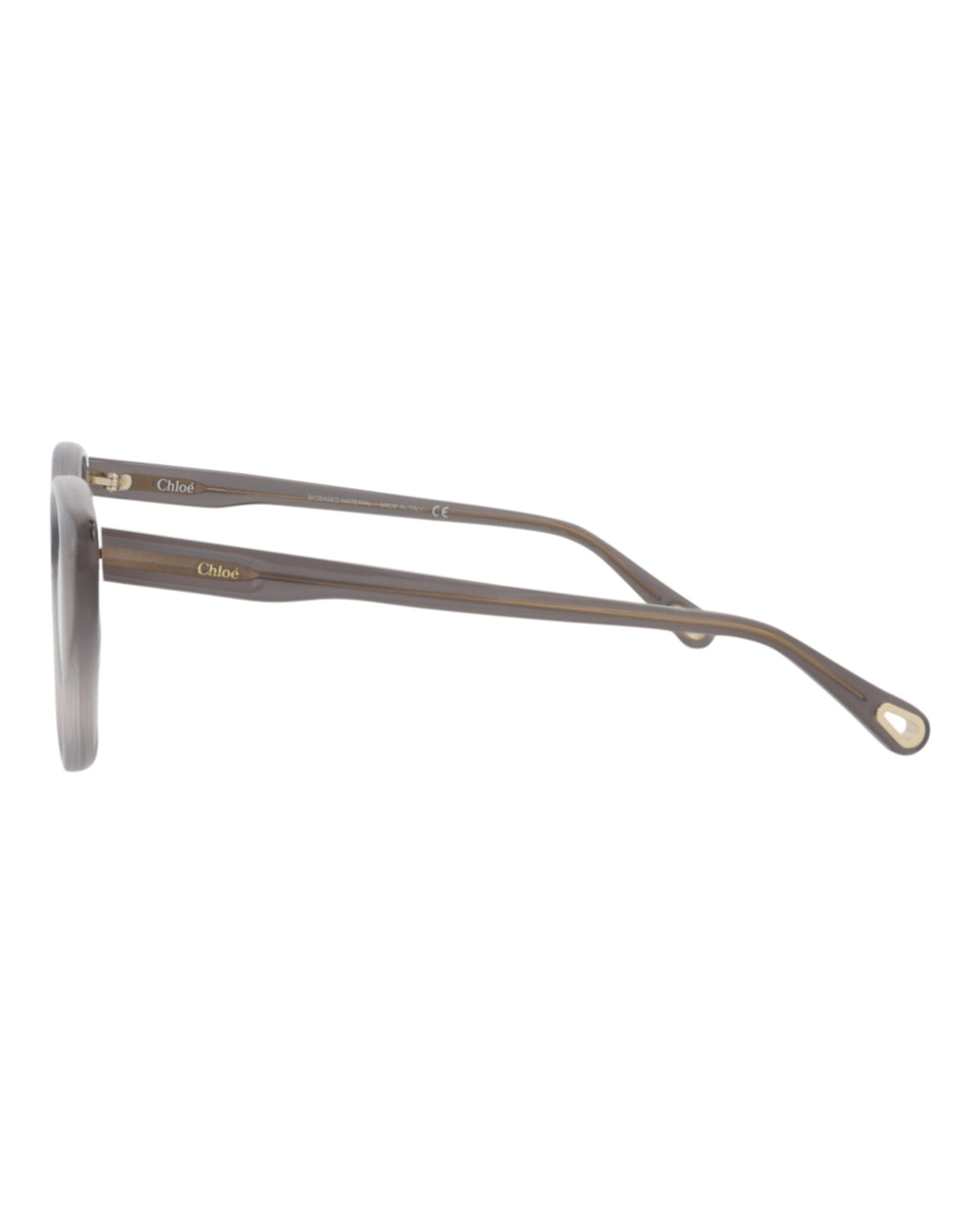 Chloé Womens Cat Eye Grey Grey Transparent Fashion Designer Eyewear