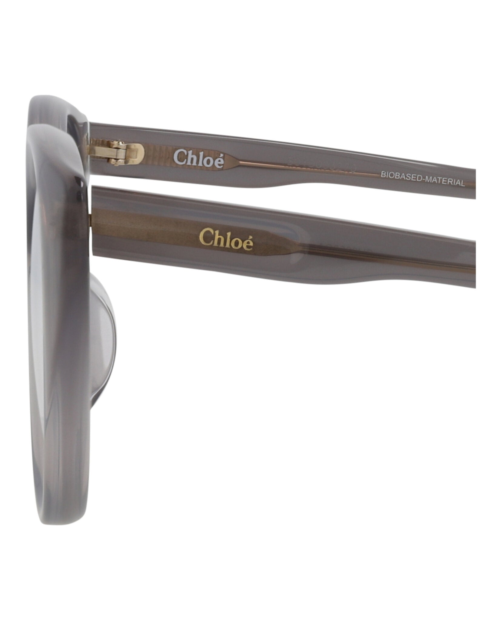 Chloé Chloé Womens Cat Eye Grey Grey Transparent Fashion Designer Eyewear
