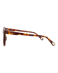 Chloé Chloé Womens Cat Eye Havana Havana Transparent Fashion Designer Eyewear