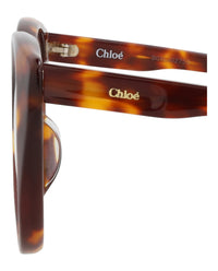 Chloé Chloé Womens Cat Eye Havana Havana Transparent Fashion Designer Eyewear