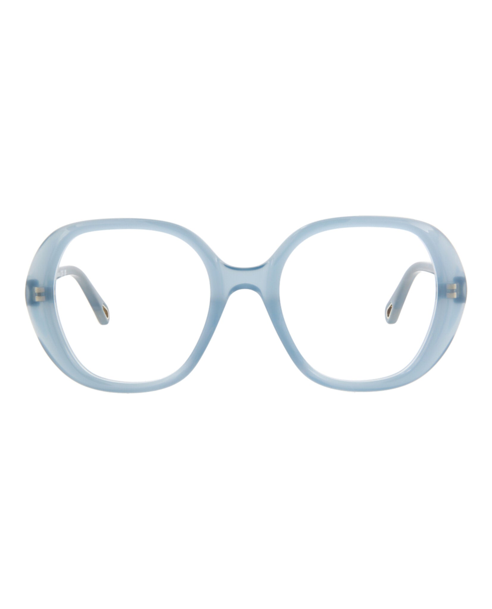Chloé Chloé Womens Square/Rectangle Light Blue Light Blue Transparent Fashion Designer Eyewear