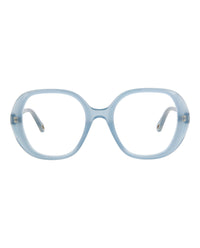 Chloé Chloé Womens Square/Rectangle Light Blue Light Blue Transparent Fashion Designer Eyewear