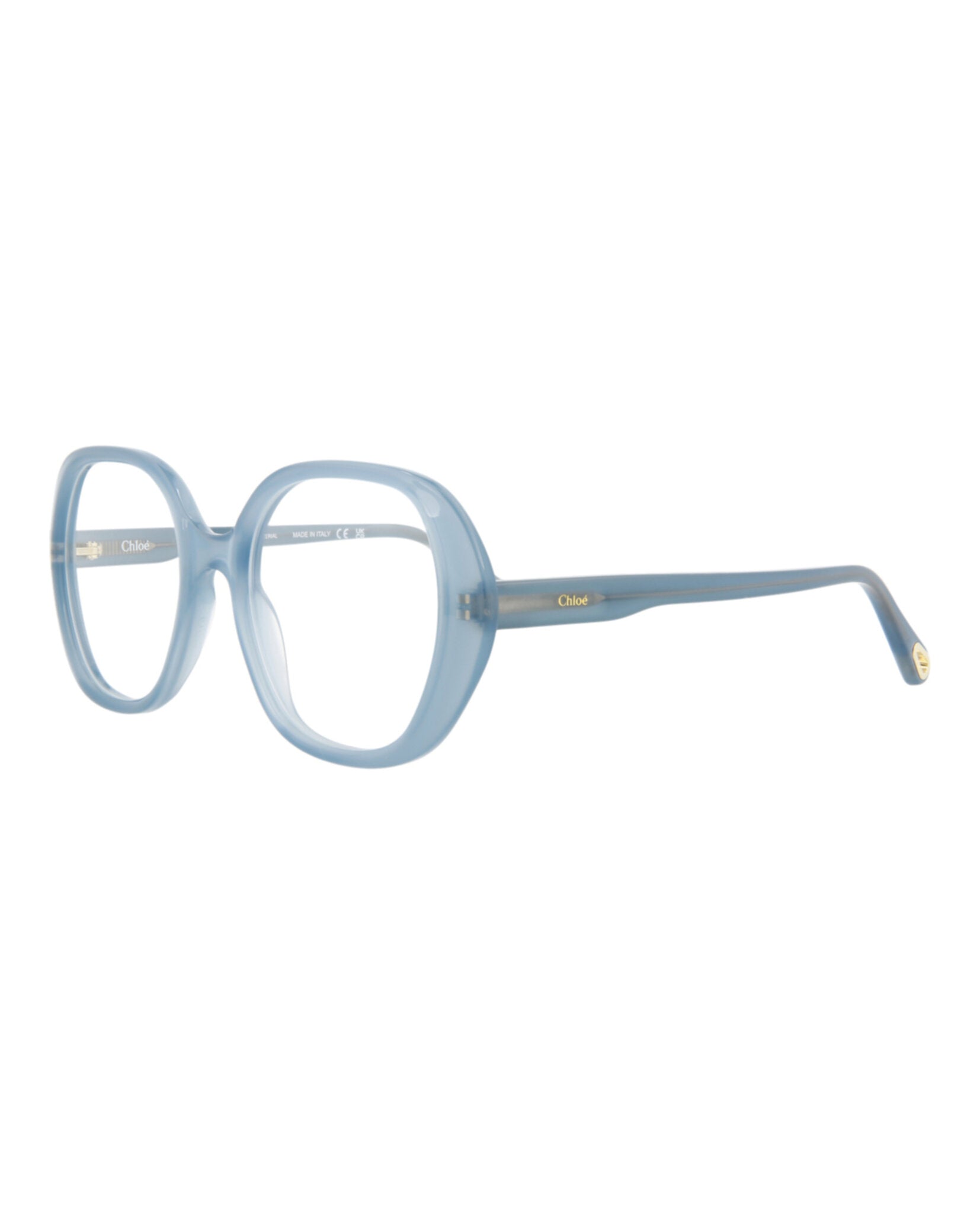 Chloé Chloé Womens Square/Rectangle Light Blue Light Blue Transparent Fashion Designer Eyewear