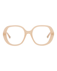 Chloé Womens Square/Rectangle Nude Nude Transparent Fashion Designer Eyewear