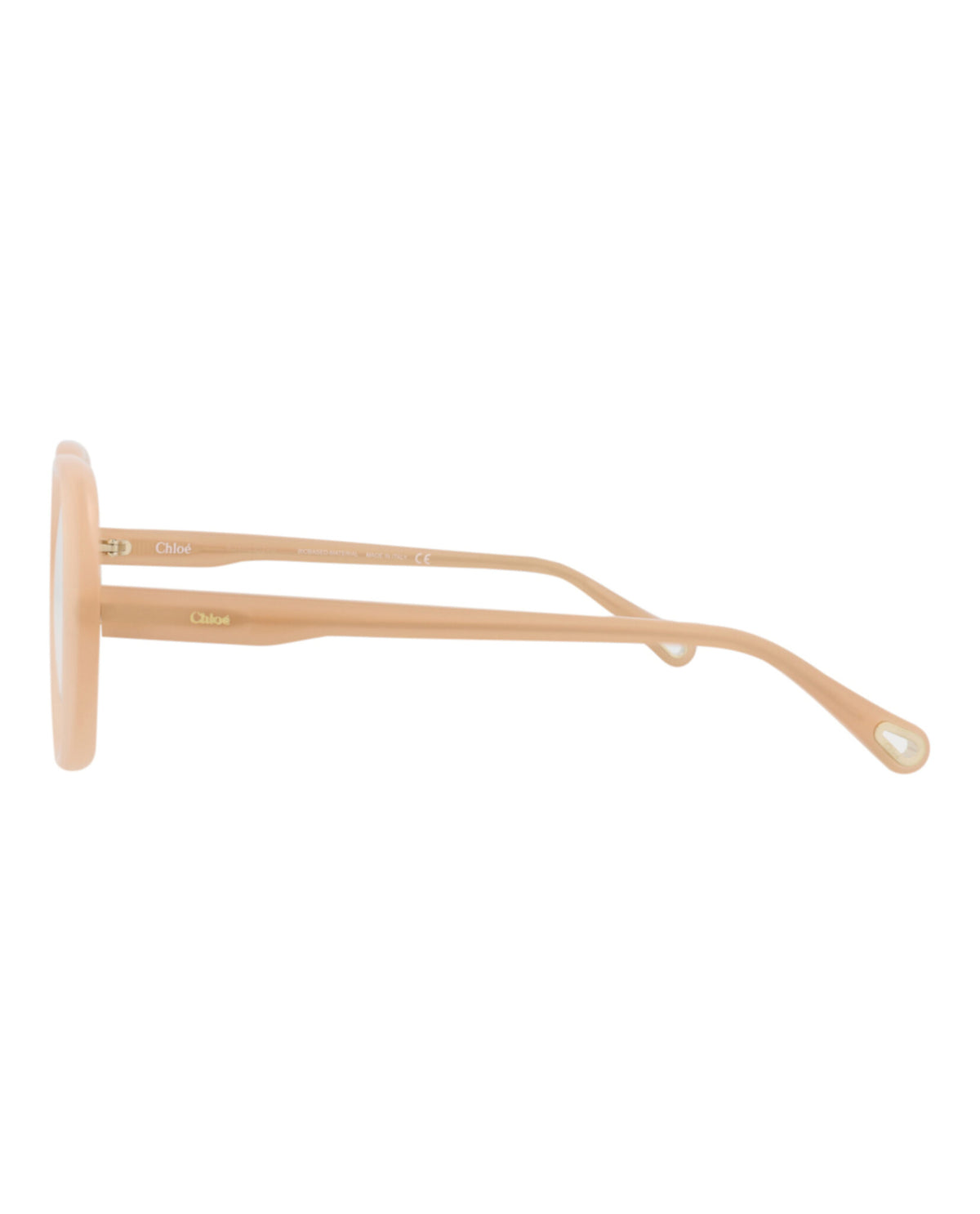 Chloé Womens Square/Rectangle Nude Nude Transparent Fashion Designer Eyewear