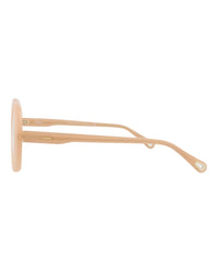 Chloé Womens Square/Rectangle Nude Nude Transparent Fashion Designer Eyewear