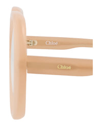 Chloé Womens Square/Rectangle Nude Nude Transparent Fashion Designer Eyewear