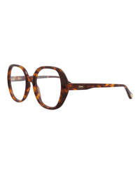 Chloé Womens Square/Rectangle Havana Havana Transparent Fashion Designer Eyewear