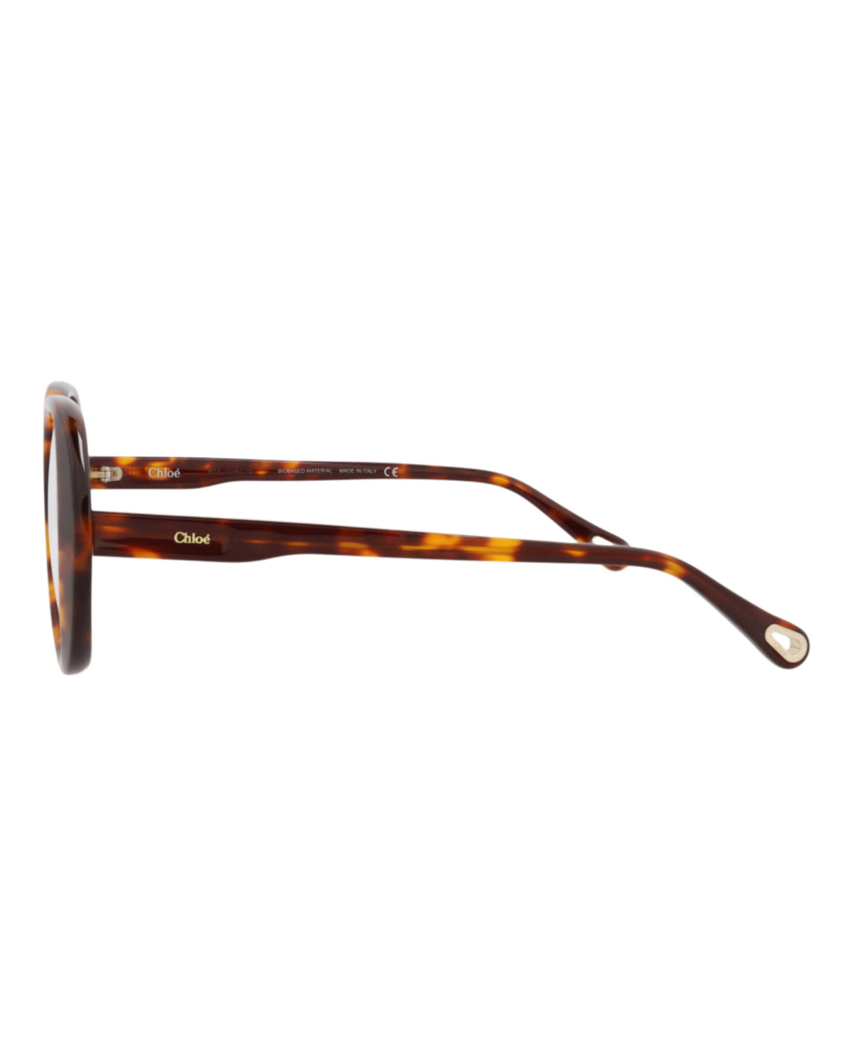 Chloé Womens Square/Rectangle Havana Havana Transparent Fashion Designer Eyewear