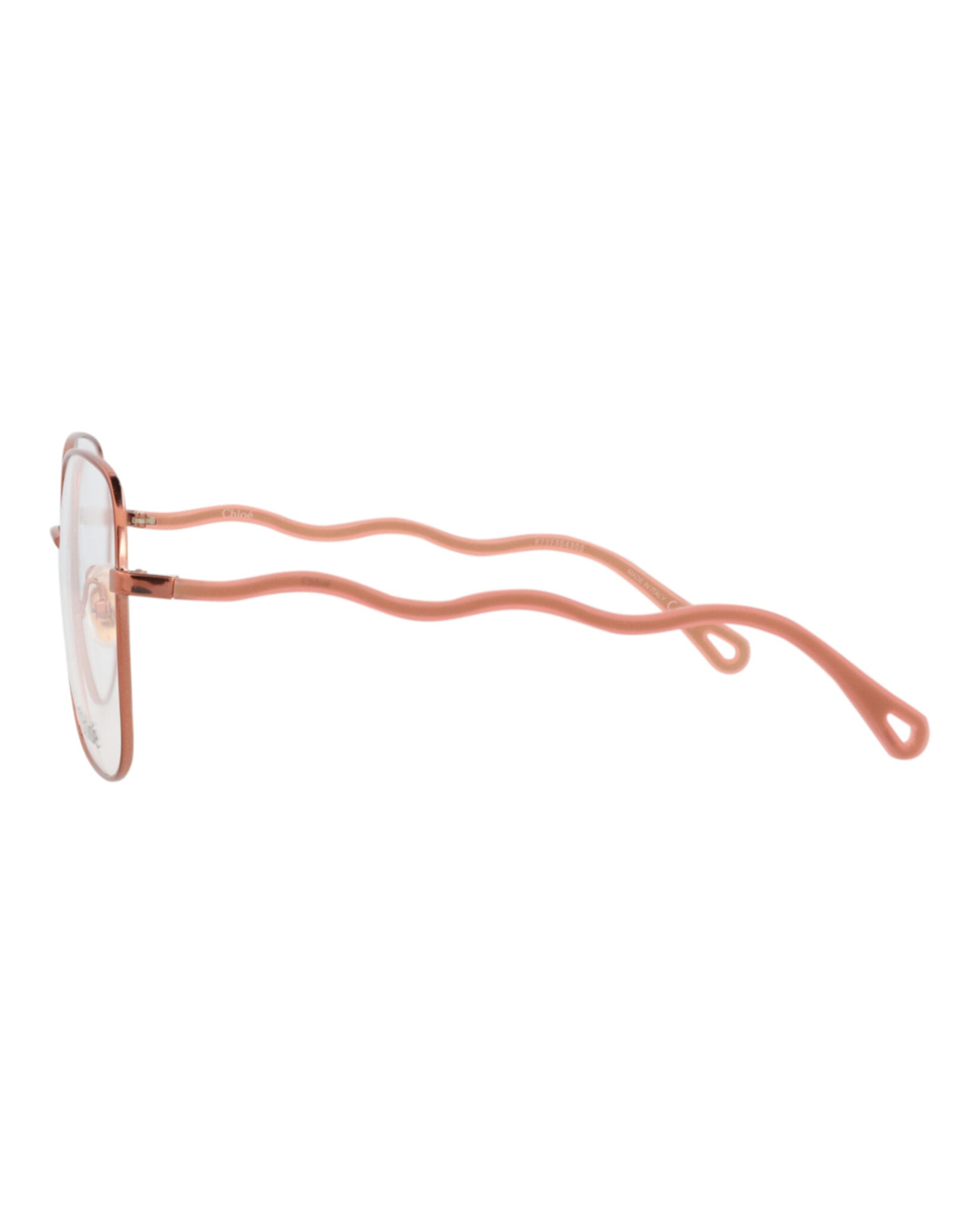 Chloé Womens Square/Rectangle Brown Pink Transparent Fashion Designer Eyewear