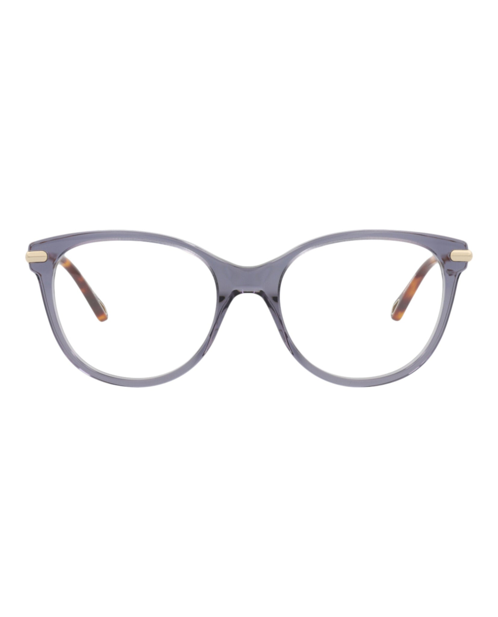 Chloé Chloé Womens Cat Eye Blue Gold Transparent Fashion Designer Eyewear