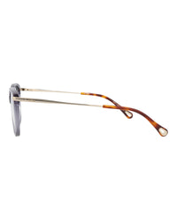 Chloé Chloé Womens Cat Eye Blue Gold Transparent Fashion Designer Eyewear