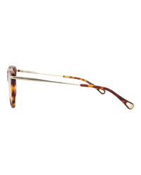 Chloé Womens Cat Eye Havana Gold Transparent Fashion Designer Eyewear