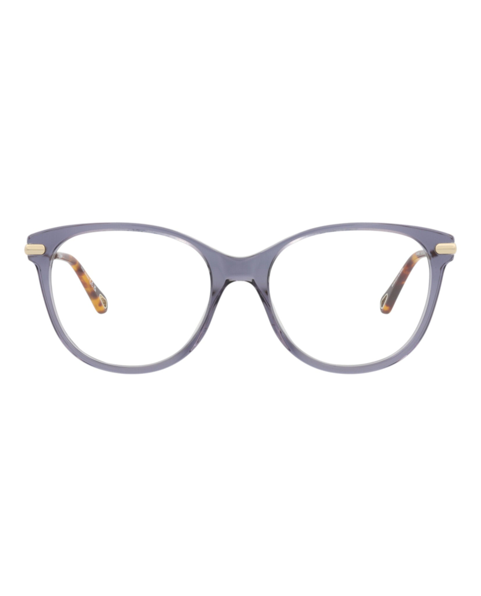 Chloé Chloé Womens Cat Eye Blue Gold Transparent Fashion Designer Eyewear