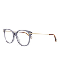 Chloé Chloé Womens Cat Eye Blue Gold Transparent Fashion Designer Eyewear
