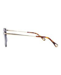 Chloé Chloé Womens Cat Eye Blue Gold Transparent Fashion Designer Eyewear