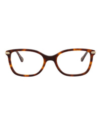 Chloé Womens Square/Rectangle Havana Gold Transparent Fashion Designer Eyewear