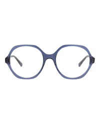 Chloé Womens Round/Oval Blue Blue Transparent Fashion Designer Eyewear