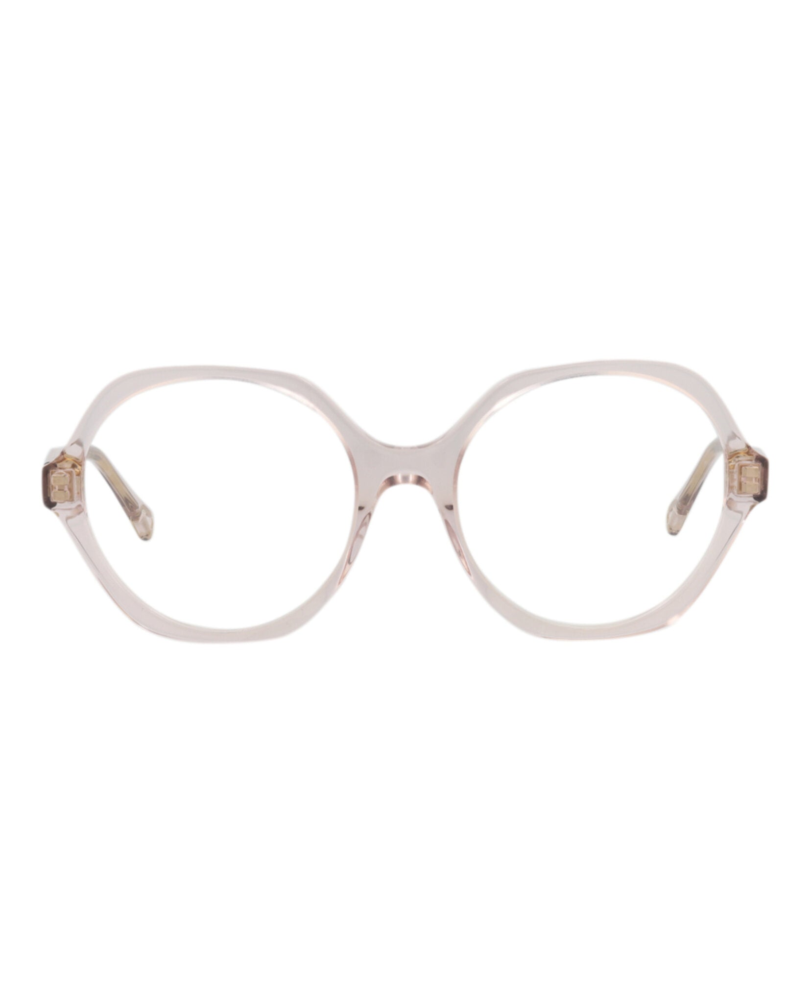Chloé Chloé Womens Round/Oval Pink Pink Transparent Fashion Designer Eyewear
